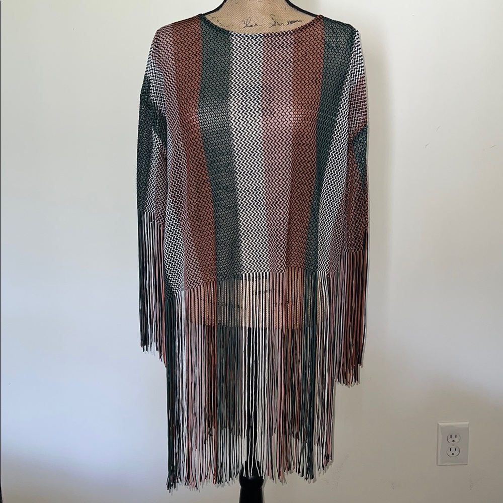 Zara Multicolor Knit Fringe Garment - Picture 5 of 11